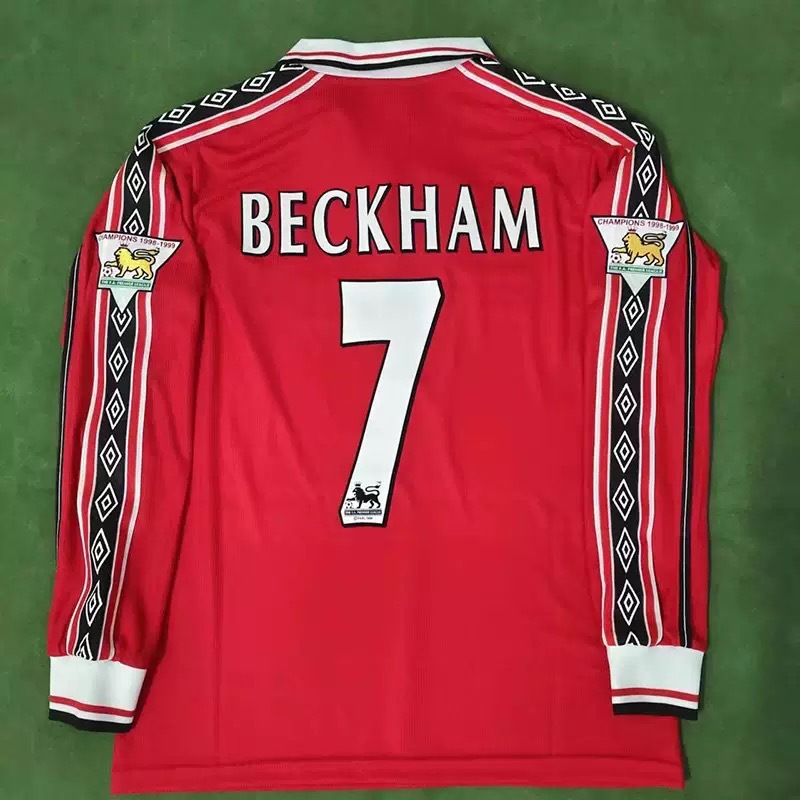 1998–99 Manchester United Home LS — Beckham 7
